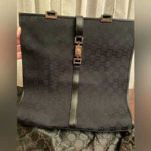 GG Jackie canvas tote.